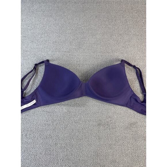 Victoria's Secret Bra T-Shirt Lightly Lined Wireless Purple Size 32DD - Picture 3 of 9